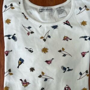 Women’s soft cotton blend long sleeve shirt, new.